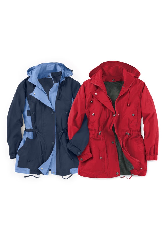 Colorblocked Taslon® Anorak image number 3