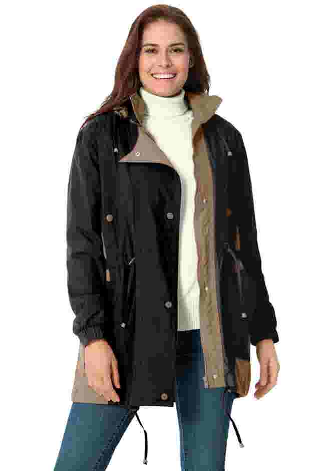 Colorblocked Taslon® Anorak image number 5