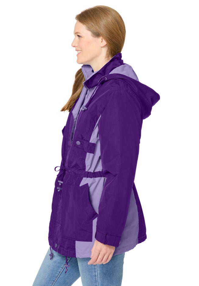 Colorblocked Taslon&reg; Anorak image number 2