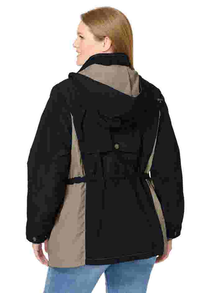 Colorblocked Taslon® Anorak image number 1