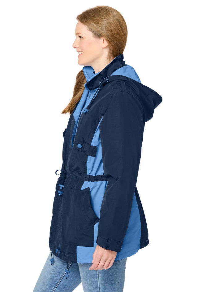 Colorblocked Taslon® Anorak image number 2