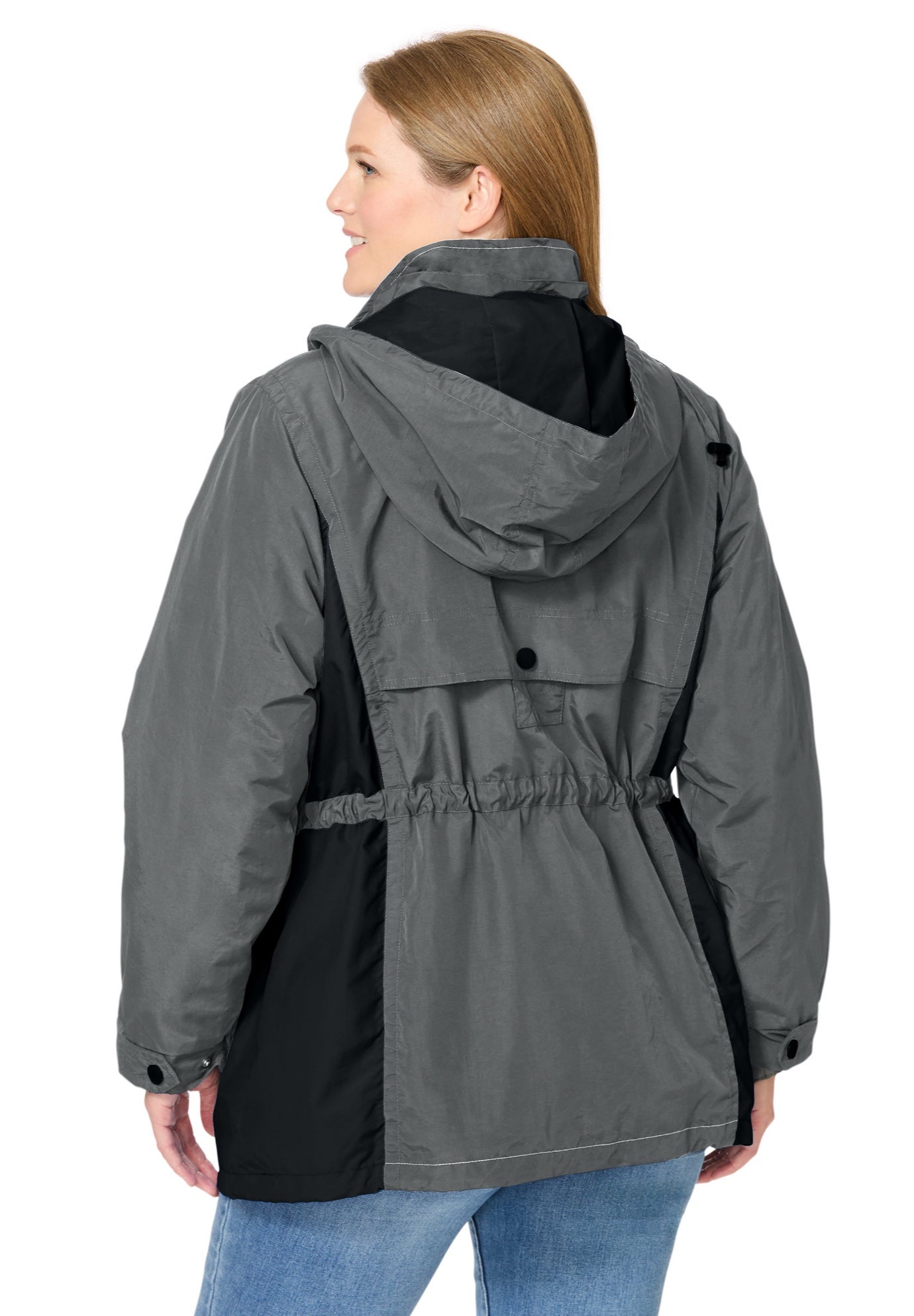 Colorblocked Taslon&reg; Anorak image number 1