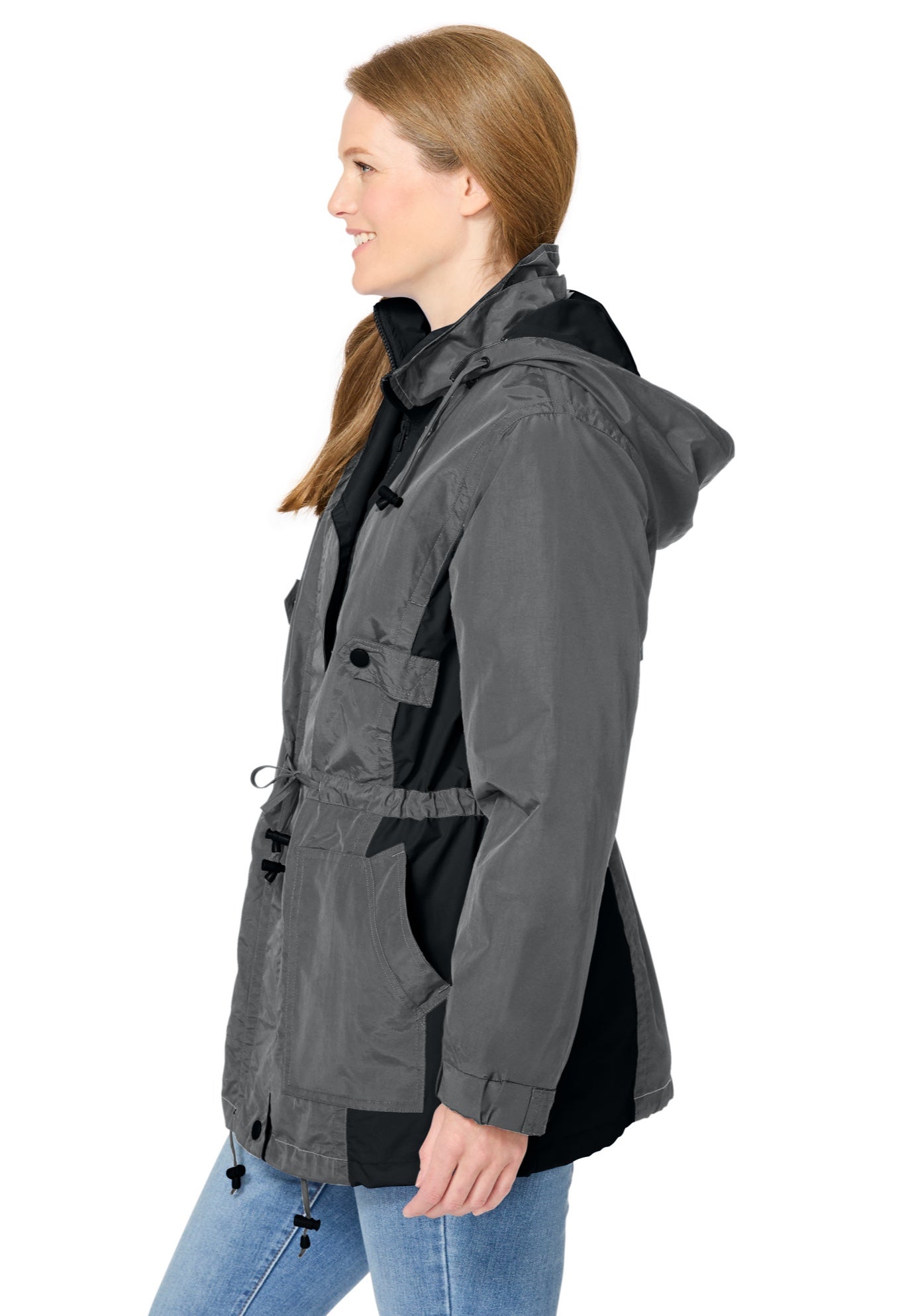 Colorblocked Taslon&reg; Anorak image number 2