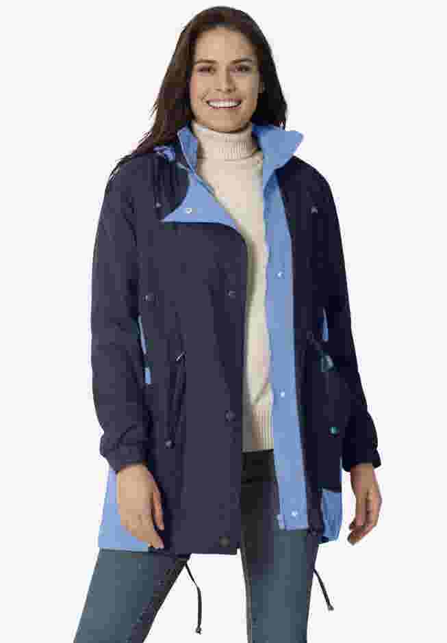 Colorblocked Taslon® Anorak image number 0