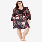 The Luxe Satin Short Peignoir Set image number null