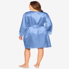 The Luxe Satin Short Peignoir Set image number null