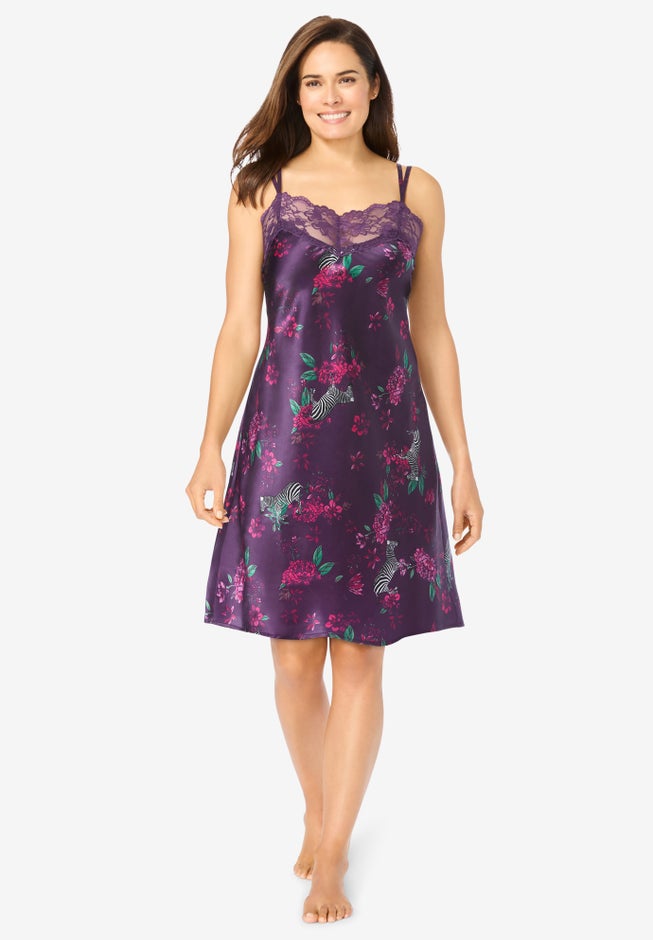 The Luxe Satin Short Peignoir Set image number 3