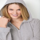 Long Hooded Fleece Sweatshirt Robe image number null