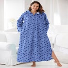 Long Hooded Fleece Sweatshirt Robe image number 0
