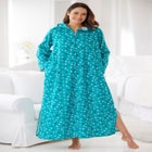 Long Hooded Fleece Sweatshirt Robe image number 0