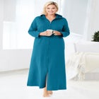 Long Hooded Fleece Sweatshirt Robe image number null