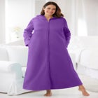 Long Hooded Fleece Sweatshirt Robe image number null
