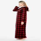 Long Hooded Fleece Sweatshirt Robe image number 2