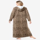 Long Hooded Fleece Sweatshirt Robe image number null