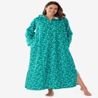 Long Hooded Fleece Sweatshirt Robe image number null