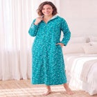 Long Hooded Fleece Sweatshirt Robe image number 0