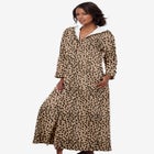 Long Hooded Fleece Sweatshirt Robe image number null