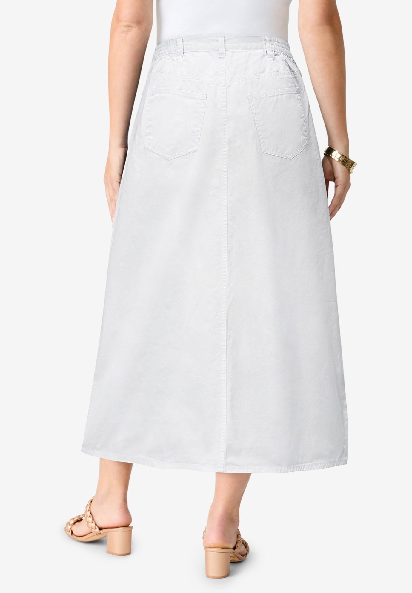 Plus Size Easy-Wear A-Line Skirt image number 1