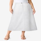 Plus Size Easy-Wear A-Line Skirt image number null