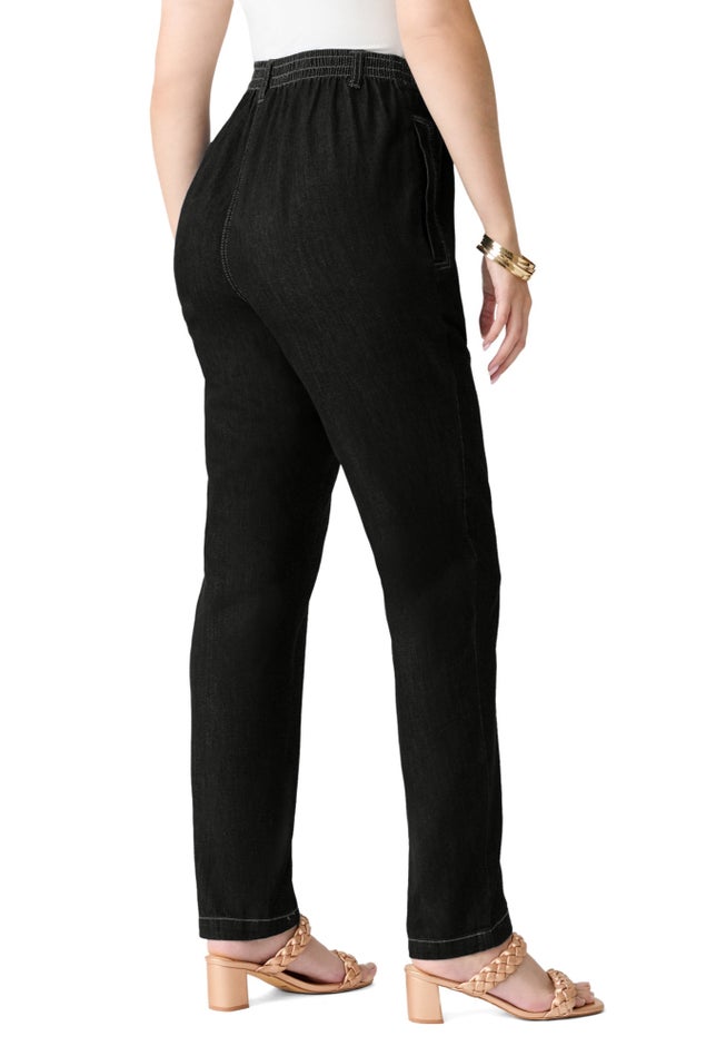 Plus Size Easy-Wear Straight Leg Jean image number 2