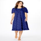 Short Floral Print Cotton Gown image number null