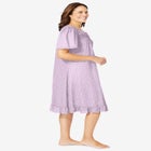 Short Floral Print Cotton Gown image number null