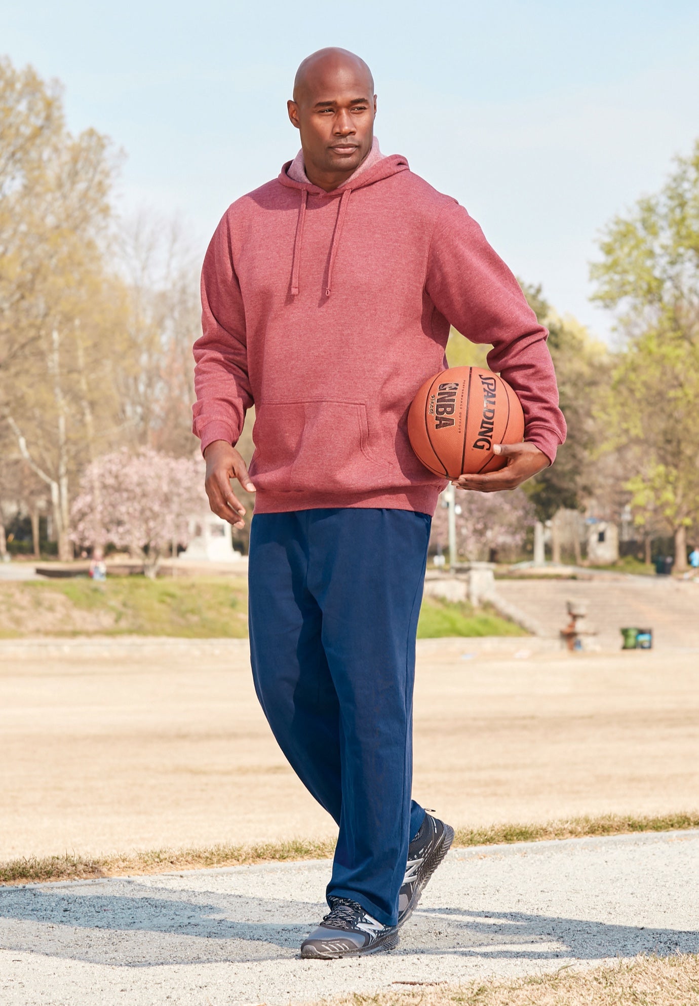 Lightweight Jersey Open-Bottom Sweatpants image number 5