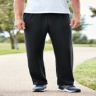 Fleece Open-Bottom Sweatpants image number null