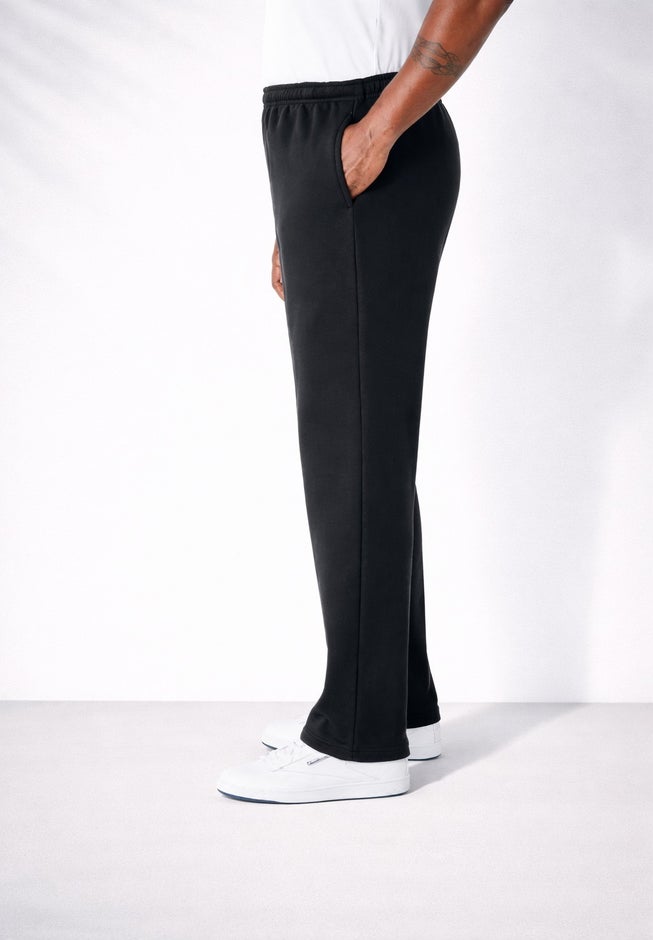 Fleece Open-Bottom Sweatpants image number 3