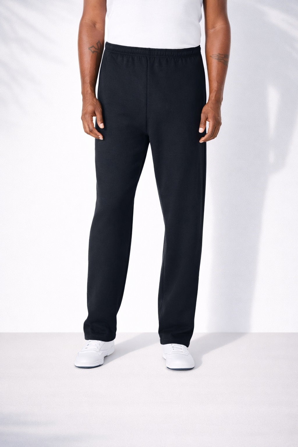 Fleece Open-Bottom Sweatpants image number 1