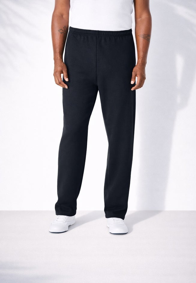 Fleece Open-Bottom Sweatpants image number 1
