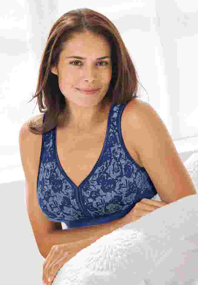 Wireless Back-Close Lounge Bra image number 5