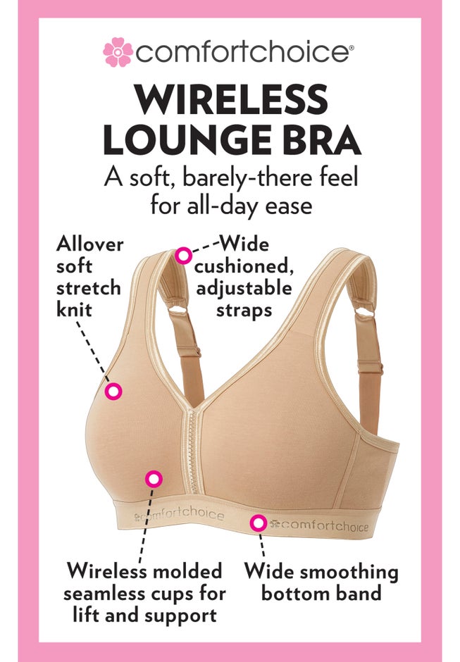 Wireless Back-Close Lounge Bra image number 3