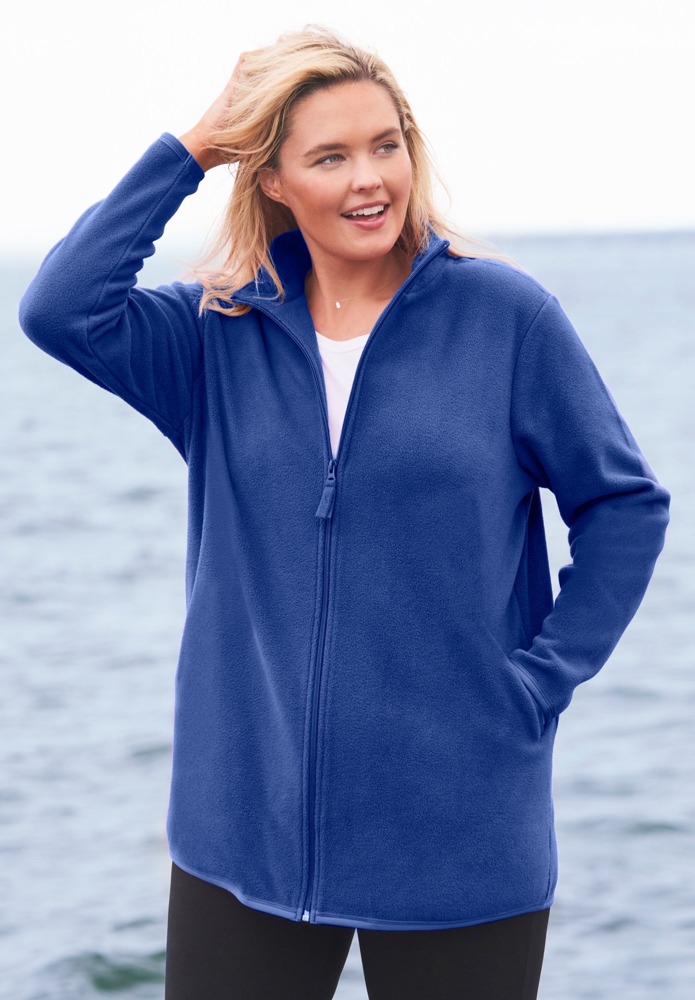 Zip-Front Microfleece Jacket image number 0