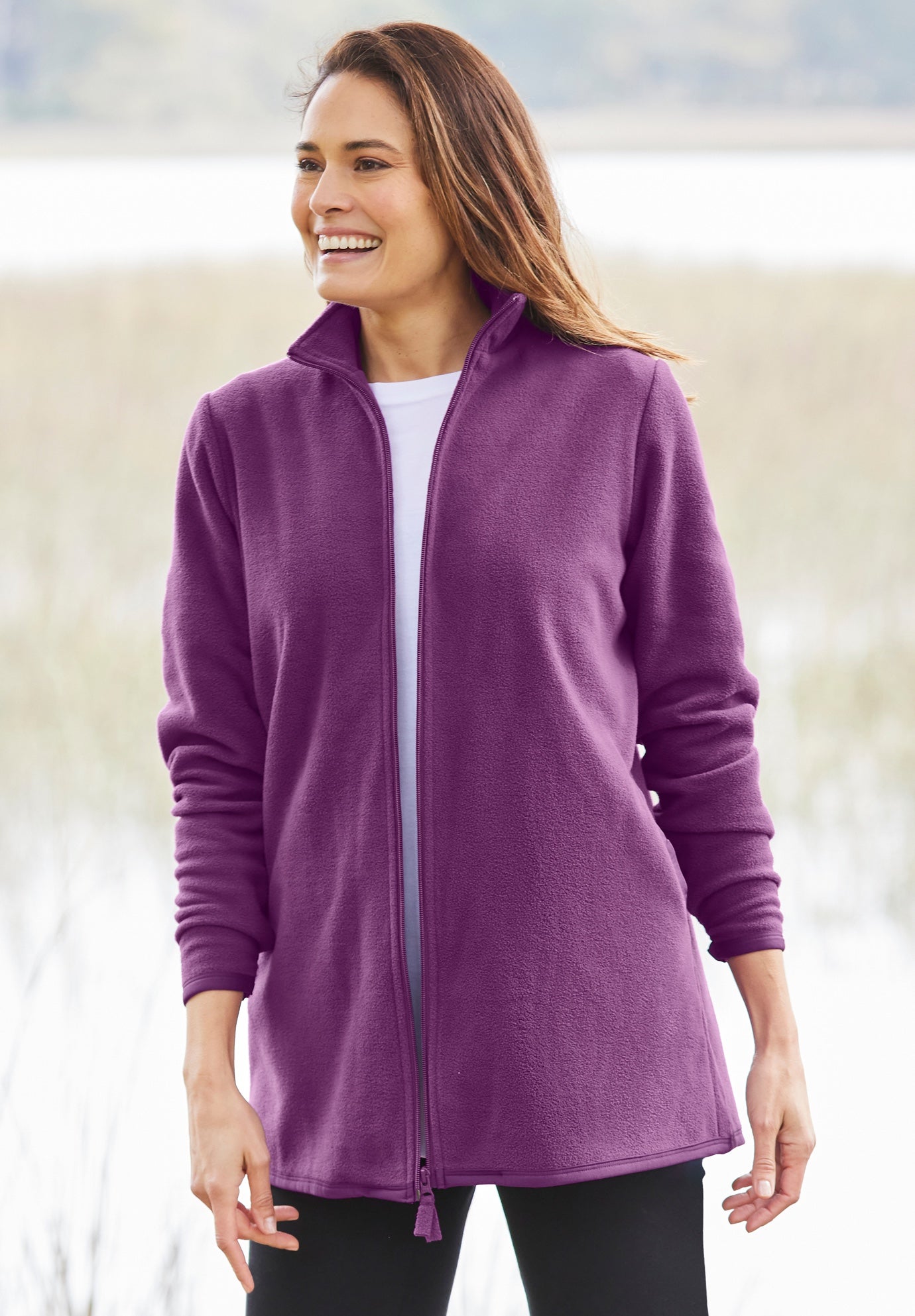 Zip-Front Microfleece Jacket image number 0