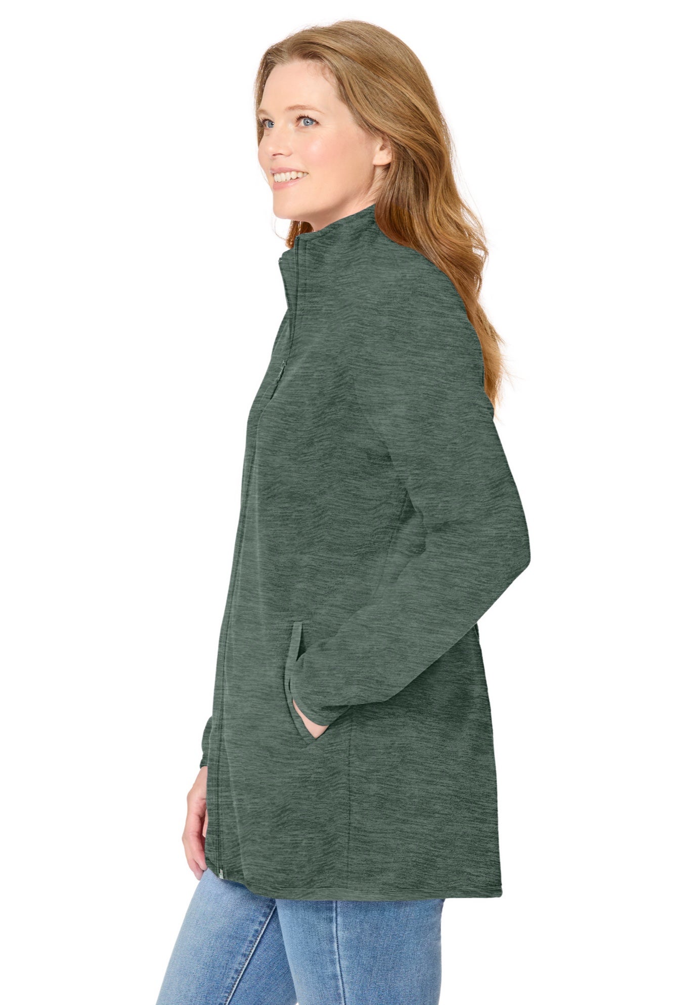 Zip-Front Microfleece Jacket image number 3