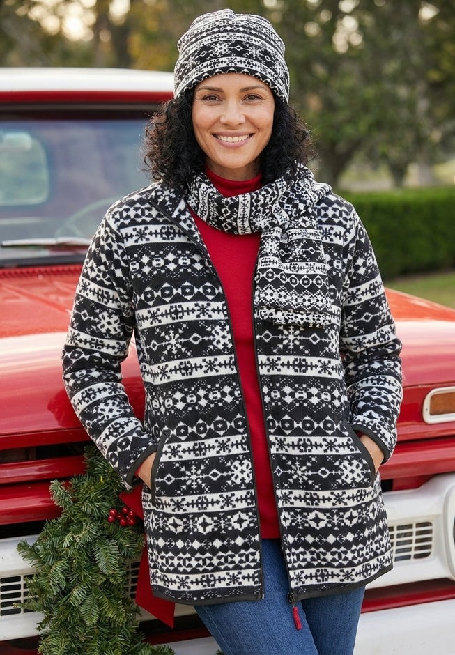 Zip-Front Microfleece Jacket image number 1