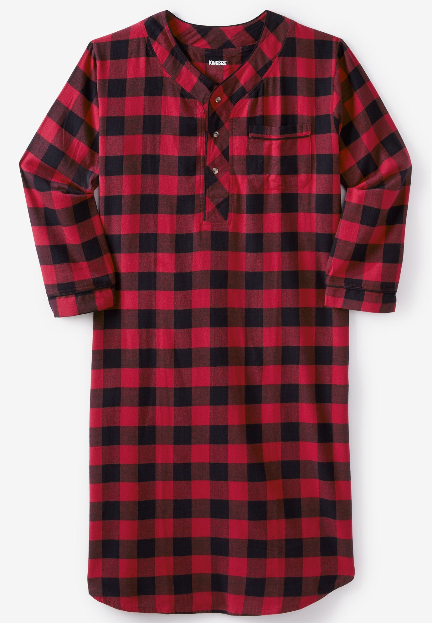 Plaid Flannel Nightshirt image number 0