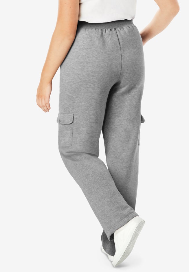 Better-Fleece Pull-On Cargo Sweatpants image number 1