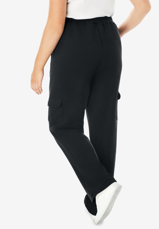 Better-Fleece Pull-On Cargo Sweatpants image number 1