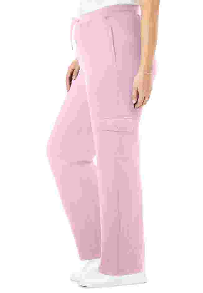 Womens Plus-Size Better-Fleece Pull-On Cargo Sweatpants image number 2