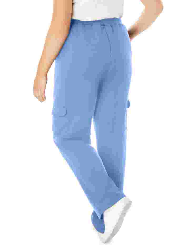 Better-Fleece Pull-On Cargo Sweatpants image number 1