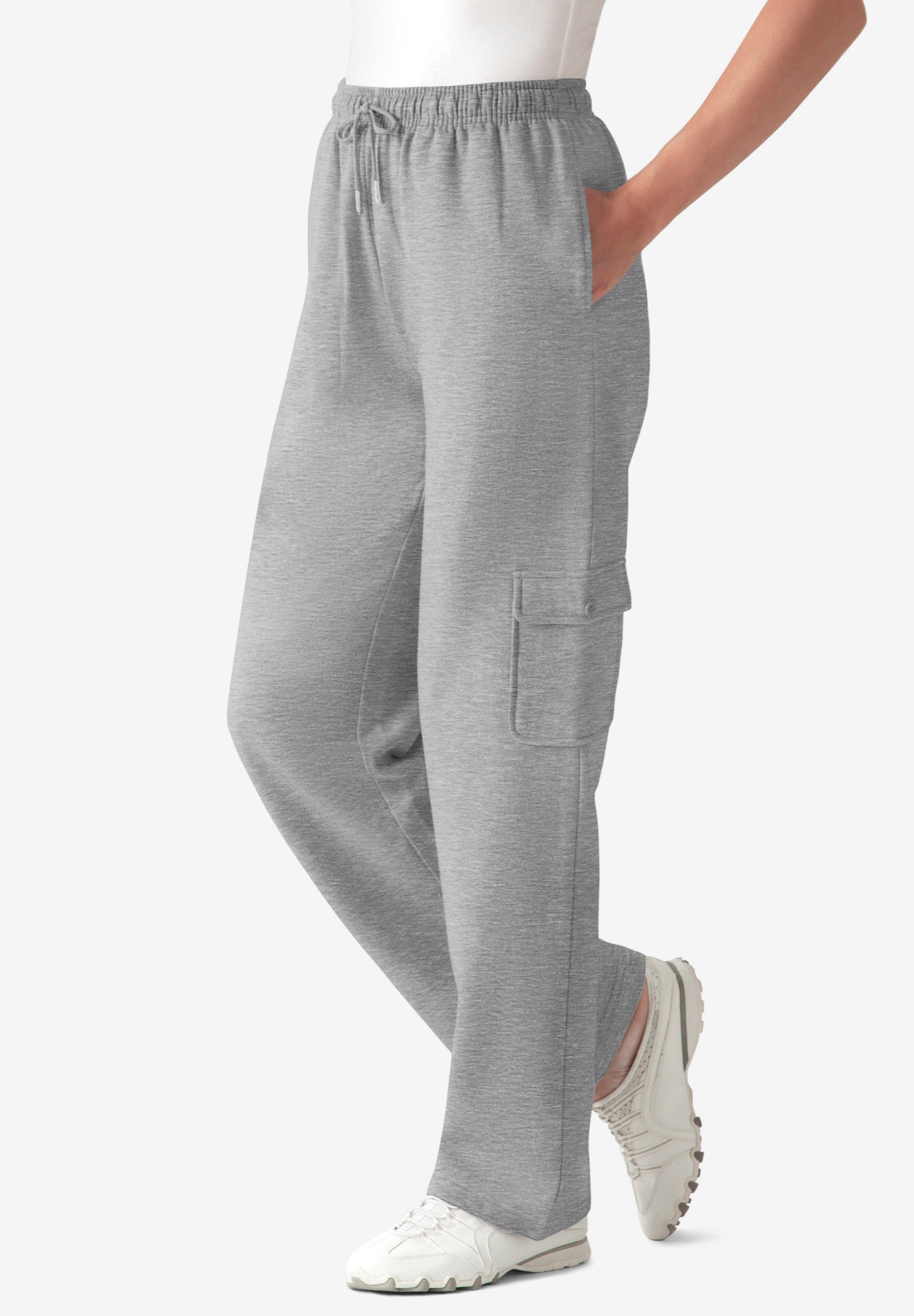 Better-Fleece Pull-On Cargo Sweatpants image number 0