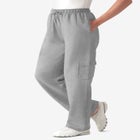 Better-Fleece Pull-On Cargo Sweatpants image number null