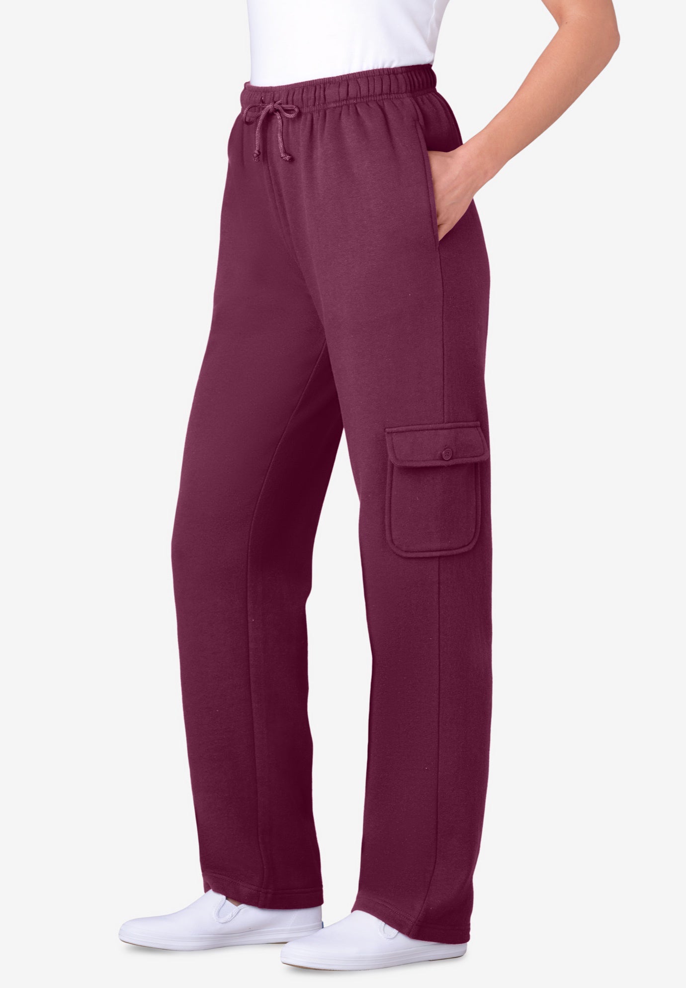 Better-Fleece Pull-On Cargo Sweatpants image number 0