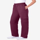 Better-Fleece Pull-On Cargo Sweatpants image number null