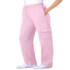 Better-Fleece Pull-On Cargo Sweatpants image number null