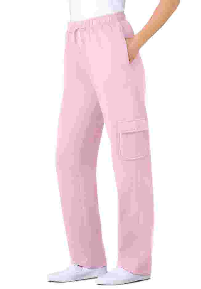 Womens Plus-Size Better-Fleece Pull-On Cargo Sweatpants image number 0