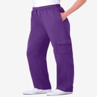 Better-Fleece Pull-On Cargo Sweatpants image number null