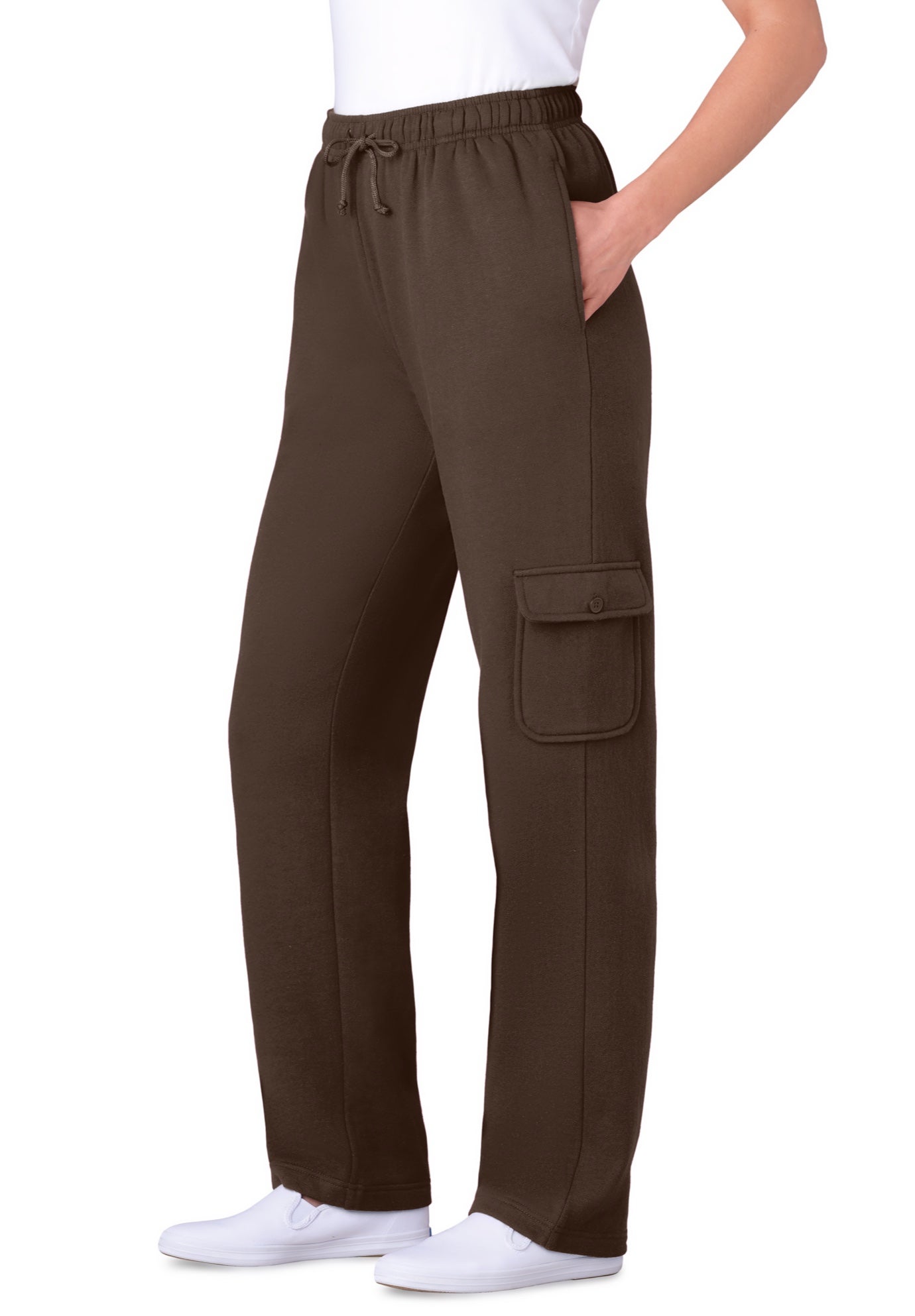 Better-Fleece Pull-On Cargo Sweatpants image number 0
